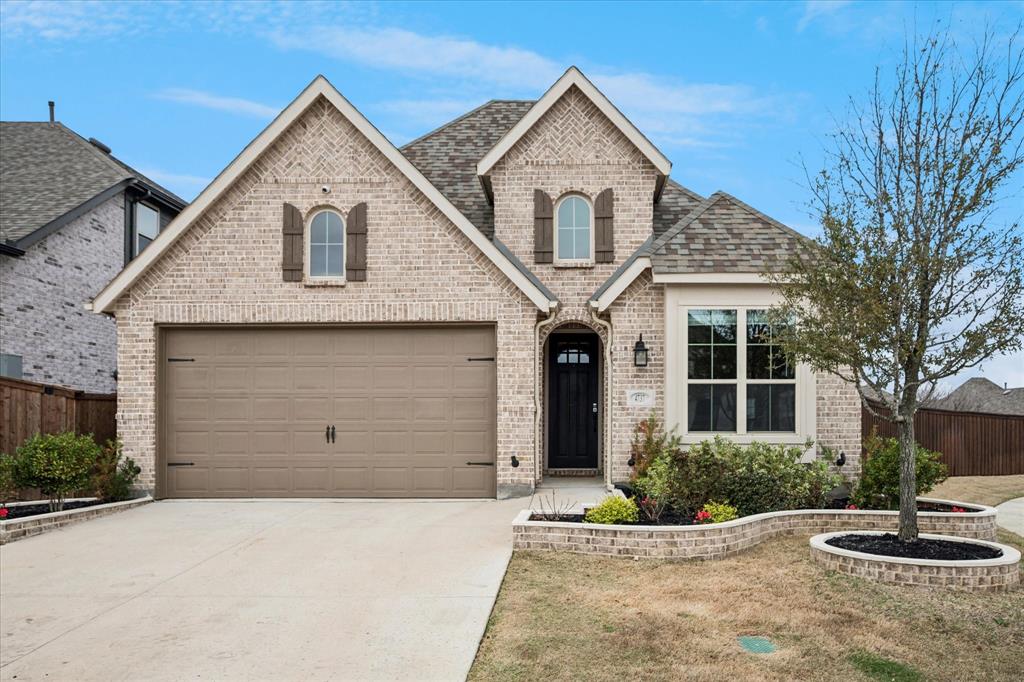 Beautiful 2023-built home situated on a quiet cul-de-sac in the award-winning Sandbrock Ranch community. This spacious 4-bedroom, 2.5-bath home features an open-concept floor plan with a gourmet kitchen offering granite countertops, an oversized island, abundant cabinetry, and seamless flow into the living and dining areas.

The private primary suite includes a spa-inspired bath with a freestanding soaking tub, separate shower, and generous closet space. Flexible bonus spaces provide options for a home office, media room, or playroom.

Enjoy the covered patio overlooking a .30 acre lot enhanced with four shade trees, four fruit trees, and permanent JellyFish exterior lighting for year-round curb appeal and security.

Sandbrock Ranch residents enjoy resort-style amenities including a community pool, clubhouse, parks, playgrounds, walking and biking trails, and abundant green space. Conveniently located with easy access to Denton, Frisco, Prosper, shopping, dining, and major commuter routes.