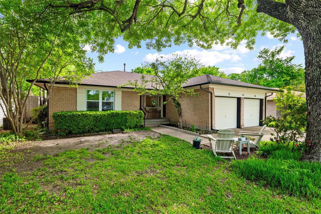 Welcome Home to this unique property situated on a quiet cul-de-sac with no through traffic, offering a perfect sense of tranquility. The lot features beautiful mature trees, a cozy covered front porch and a generously sized backyard.

Inside, the home boasts an open floor plan with original wood flooring, and fresh paint. The kitchen has solid surface countertops and newer appliances. The original hardwood flooring has been rediscovered and refinished. Recent roof, windows and electric panel.

Conveniently located near a variety of retail and dining options with quick access to major highways. For frequent travelers, the property is just five minutes from DFW Airport. Additionally, the home is within walking distance of Barton Elementary.