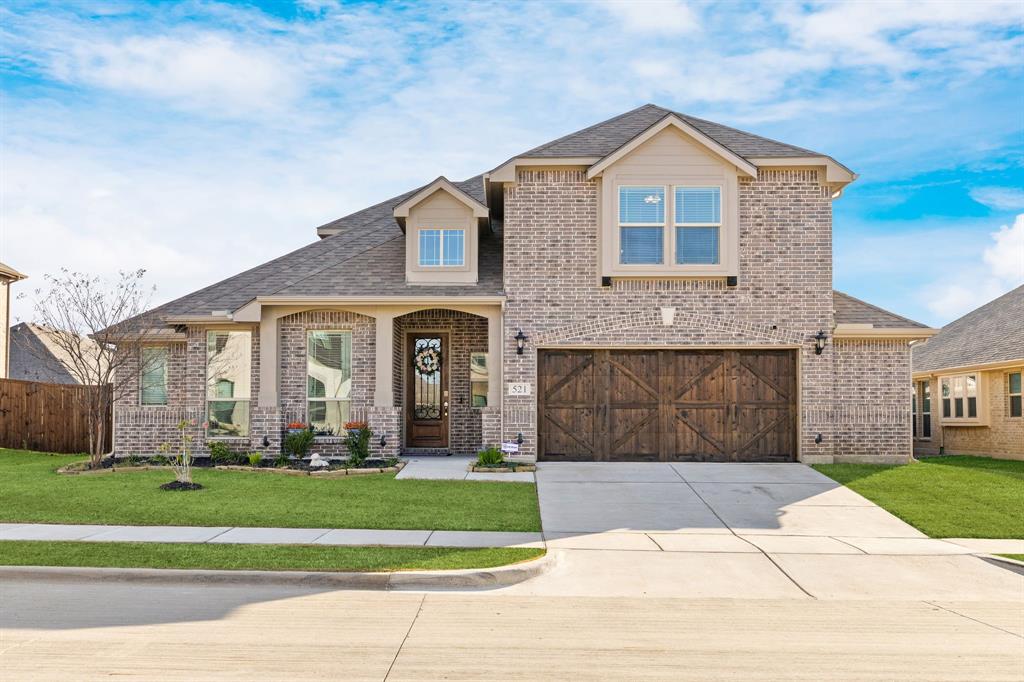 **PRICE IMPROVEMENT AND UP TO A $3,000 LENDER CREDIT WITH OUR PREFFERED LENDER-ASK AGENT FOR DETAILS**

Beautiful Bloomfield home located in highly sought-after Wylie ISD! With no PID or MUD! This spacious four-bedroom, three-bath home offers a flexible and well-designed floor plan with three bedrooms on the main level and one bedroom upstairs. The extra-large primary suite features an ensuite bath and generous closet space. The gorgeous kitchen is the heart of the home, showcasing high-end cabinetry, stainless steel appliances, granite countertops, and a butler’s pantry. Additional living spaces include a formal dining room, breakfast nook, dedicated home office, and a cozy stone fireplace anchoring the living area. Upstairs, enjoy an oversized loft and a dedicated media room—perfect for entertaining or relaxing. Situated on an oversized lot, the backyard offers an extended patio with pergola and a gas stub making grilling a breeze, and ideal for outdoor entertaining. The 2.5-car garage includes a built-in workbench, and provides extra room for storage or projects, and a separate storage shed adds even more convenience. Notable features include a tankless water heater, two AC units, recently stained fence, and a Class 4 high-impact shingle roof replaced in October 2025. This home combines modern features, thoughtful upgrades, and an excellent location—don’t miss this exceptional opportunity!