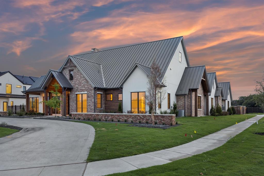 Beautiful hard to find single story built by Heritage Custom Homes. Saddleback Ridge Estates offers private gated 1 acre lots with mature trees, ponds and wildlife all around. This Texas Vernacular style home offers the perfect combination of contemporary touches, with modern materials.  This luxurious residence features high ceilings, natural stones, and beautiful millwork throughout. Flooded with natural light, the open floor plan seamlessly connects the elegant living room, gourmet kitchen, and dining area. Private owners retreat, spacious spa-like bathroom with soaking tub and oversized custom walk in closet. All guest bedrooms have full ensuite baths. Beautiful executive study off main living space with wall of glass. Large game room perfect for entertaining with sliding door to outdoor covered patio. Chef's Kitchen with stainless steel appliances including professional grade 48 in gas range, 60 in Thermador refrigerator freezer and wine fridge, prep kitchen with sink, ice maker and second dishwasher. Separate guest house with bedroom, kitchen, living and attached 1 car garage. Custom heated pool designed and built by Leschber Designs. Completion Date of Spring 2025.