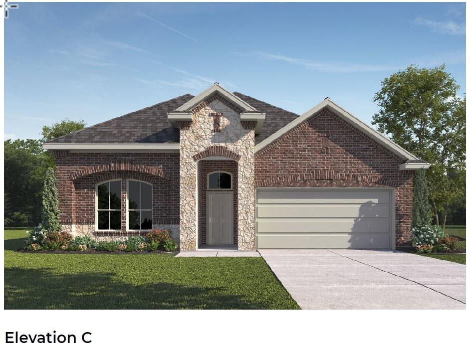Come and see this architecturally designed home with a professionally engineered post tension foundation plus premium divided light windows on the front of the elevation. Beautiful kitchen cabinets, quartz countertops (based on availability and per package), stainless steel stove top, built in double ovens & dishwasher. Luxurious primary bathroom that includes a walk-in shower and tub. Spacious family room include gas fireplace.  Home features throughout include polysealant anti-draft protection at windows, doors and plate penetration. Photos shown here may not depict the specified home and features. Elevations, exterior-interior colors, options, available upgrades, and standard features will vary in each community and may change without notice. May include options, elevations, and upgrades that require an additional charge.