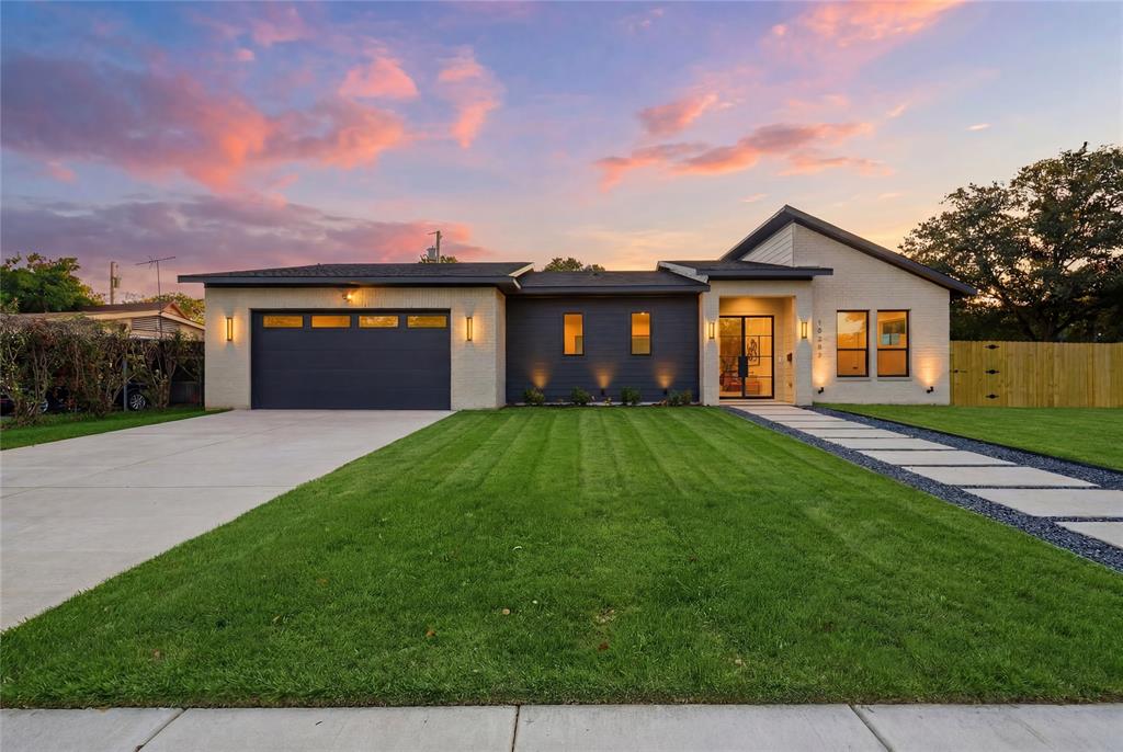 Brand-new construction shines on this oversized corner lot in this charming and established East Dallas neighborhood, where modern contemporary design meets everyday comfort. From the striking exterior with custom walkway to the front entrance, to the carefully curated interior, 10331 Eastwood Dr proves that quality craftsmanship and modern living go hand in hand.

Inside, vaulted ceilings soar above an open living area flooded with natural light, setting an airy, welcoming tone the moment you arrive. Luxury vinyl plank flooring stretches throughout, balancing beauty with effortless upkeep. The kitchen demands attention and features an island, paired with a gas range, a custom Vent-A-Hood, and generous custom storage, making cooking & entertaining a pleasure.

Three bedrooms offer comfortable retreats, including a primary suite designed to impress. Unwind in the ensuite featuring a deep soaking tub, a gorgeous walk-in shower, and a sleek double vanity. Two full baths serve the home with custom finishes throughout, reflecting thoughtful attention to every detail.

Step outside to a fully fenced backyard, where a large covered patio invites relaxed evenings and lively gatherings beneath the Texas sky. The sizable corner lot provides rare breathing room and added privacy.

Location adds even more appeal. Bryan Adams High School Leadership Academy sits roughly a mile away, while Harry Stone Recreation Center offers nearby green space, courts, and community programming. Shopping, dining, and major routes remain conveniently close.

Move-in ready and built to dazzle, this 1,850-square-foot showpiece is ready to welcome you home. Schedule your showing today.