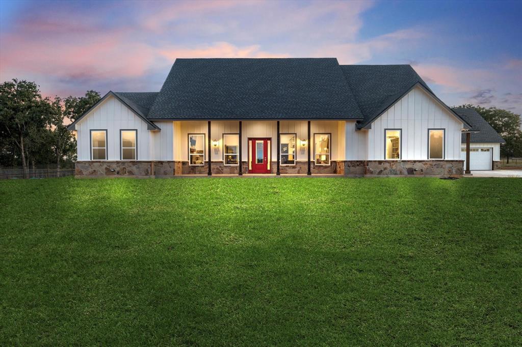 State of the art newly constructed home is now being offered for sale. Partial piped Fenced 30 +or- Ag Exempt acres offers an abundance of wildlife and a stock pond.  Step inside the main home and fall in love with the wonderful floor plan featuring 5 beds and 5 full baths. This home is highlighted by an open light and Bright kitchen with vaulted ceilings. Spray foam insulation offers low utility bills. Home offers high end finishes such as steam all glass dual head shower and colossal walk in closets. Heated Pool, 55x30 garage. City water. No Restrictions This Property will need to be Metes and Bounds surveyed off of larger tract that is also currently listed.