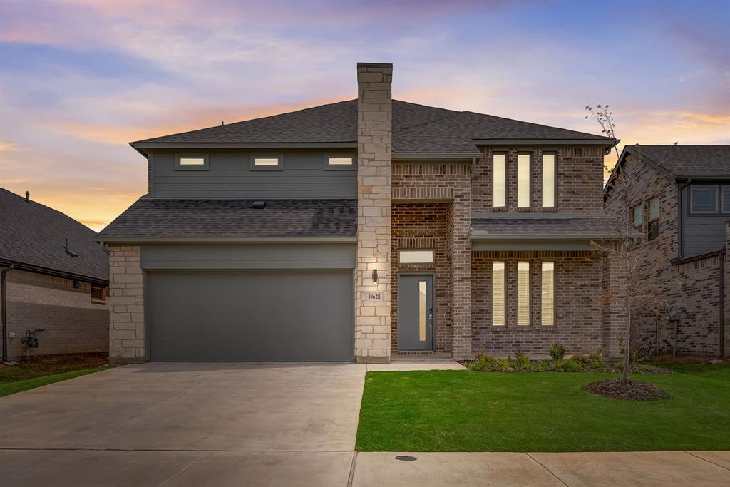 Welcome to 10628 Tonkala Dr. located in the highly desirable Cibolo Hills community just blocks away from the new Eagle Mountain High School, the future on site elementary school (to be completed by 2027) and 20 minutes north of downtown Fort Worth! Cibolo Hills is a wonderful community with a resort style pool, community center, jogging and bike paths and playground for the kids. Encompassing over 3,500 sq ft, this 5 bedroom, 4 bathroom, 2 car garage home is perfect for your growing family looking to settle down in the Fort Worth area. This neighborhood has a modern feel and once inside the home, you'll notice that the ground floor has a great open floorplan that flows naturally into the dining and living area that is enhanced with prestigious cathedral ceilings. Wonderful meals can be created in the clean and bright kitchen that is equipped with stainless steel appliances and pantry. The primary bedroom is on the first floor and has a large en suite bathroom with both a linen closet and huge walk in closet. Two other bedrooms are ready to be turned into quiet retreats on the ground floor as well. The second floor is home to a large bonus room that is prefect for entertaining or could be a great homeschool area, playroom or second living space and two more bedrooms are upstairs along with a full bathroom. Take advantage of the large fenced in backyard that is a great space for hosting or enjoying quiet evenings in. There is a covered patio that offers shaded seating with an area perfect for situating your grill. The lawn is level and ready for a swingset, playground or garden! This is one you have to see in person; schedule your showing today!