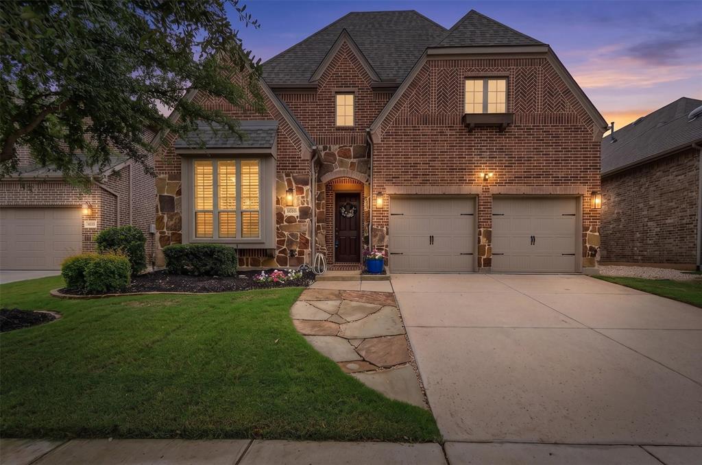 Nestled within the sought-after master-planned community of Lantana, this exceptional Highland home blends timeless elegance with effortless everyday living. Featuring 3 spacious bedrooms, a private study, and a versatile theater-flex room, the residence showcases hand-scraped hardwood floors, curated upgrades, and a thoughtfully designed open-concept floor plan tailored for both entertaining and relaxation. At the heart of the home, the chef’s kitchen seamlessly connects to the expansive living and breakfast areas, creating an inviting atmosphere filled with warmth and natural light. You’ll appreciate the oversized island and large gas cook-top.  A tranquil private office offers the perfect retreat for work or quiet reflection. The primary retreat is downstairs with view of your gorgeous backyard oasis. The primary ensuite bath offers luxury amenities, a spacious walk-in closet, separate shower and an abundance of cabinet space. Upstairs, you’ll find two large bedrooms offering a split living floorplan. The secondary living room upstairs is the perfect spot for movie nights! A full bathroom with two sinks upstairs completed this space. Step outside to your own resort-inspired backyard oasis, complete with a sparkling spa, alfresco dining area, outdoor kitchen, and built-in speaker system designed for elevated entertaining under the Texas sky. Additional highlights include smart home technology, abundant storage solutions, 1 year roof, plantation shutters, and an immaculate epoxy-finished garage. Residents enjoy an unmatched lifestyle with access to five community pools, an award-winning 18-hole golf course, tennis courts, scenic trails, playgrounds, and more. This is more than a home — it’s a lifestyle of comfort, sophistication, and connection. Experience the very best of Lantana living.