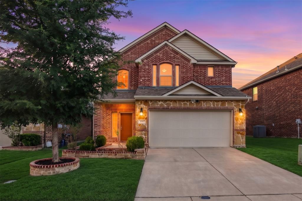 Beautiful 2-story home in the highly sought-after Highlands at Westridge community, zoned to highly acclaimed Prosper ISD schools! This inviting home welcomes you with soaring two-story ceilings, abundant natural light, and an open, airy floor plan. The spacious living and dining areas overlook the backyard, creating a bright and comfortable space for everyday living and entertaining. The kitchen is perfect for gathering with family and friends, featuring stainless steel appliances, a breakfast bar, ample counter space, and a large corner pantry. Upstairs, you'll find a spacious primary suite complete with a relaxing garden tub, separate shower, and a large walk-in closet. Two additional bedrooms are connected by a convenient Jack-and-Jill bathroom, offering both privacy and functionality. The oversized backyard is sure to impress with a huge extended patio featuring custom concrete flooring, providing the perfect setting for outdoor dining, entertaining, or simply enjoying the outdoors. There's plenty of room for kids, pets, and play! Residents of Highlands at Westridge enjoy outstanding community amenities including a resort-style pool, scenic walking trails, parks, and an on-site school. Conveniently located near shopping, dining, entertainment, and major commuting routes, with exciting new developments continuing to enhance the area. Don't miss this wonderful opportunity to own a home in one of McKinney's most desirable communities!