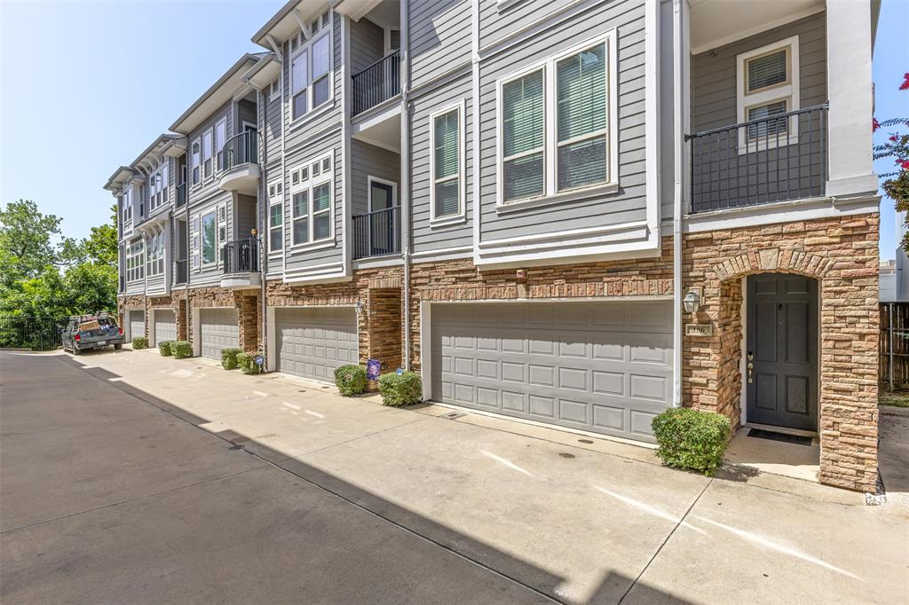 Conveniently located in the Medical District, this stunning corner unit townhome boasts a spacious floor plan. Step inside to find gorgeous hardwood floors throughout and high ceilings that flow seamlessly throughout the expansive, open-concept main living and dining areas—perfect for entertaining. The kitchen is a true centerpiece, featuring a large center island, premium granite countertops, white cabinetry, stainless steel appliances, and elegant pendant lighting. Retreat to the primary bedroom, where you'll find airy, bright spaces complete with private balcony and ensuite. Primary bathroom includes a large soaking tub with a separate shower and a large walk-in closet. The two guest bedrooms each include attached full bathrooms. The location is walkable to UT Southwestern, restaurants and retail shops. It is also just a few short minutes to Love Field and major highways. It is ready for you to move right in!