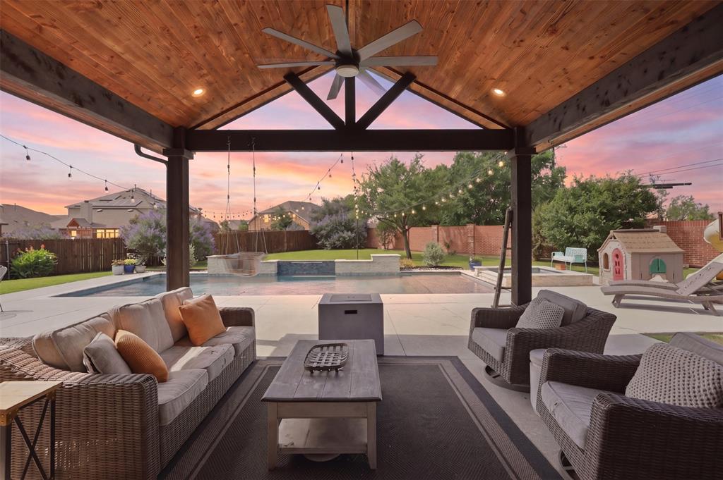 Stunning home in the highly sought-after Prestwyck community of McKinney offering 5 bedrooms, 4 baths, 3 spacious living areas, 2 dining areas, and a 2-car garage. Designed with both functionality and comfort in mind, this home features an open-concept layout with abundant natural light, soaring ceilings, and versatile spaces ideal for everyday living and entertaining.

The expansive kitchen opens seamlessly to the main living area and offers ample cabinetry, generous counter space, and a large island perfect for gathering. Multiple living and dining spaces provide flexibility for a game room, media room, home office, or additional entertaining areas.

The private primary suite features an ensuite bath with dual vanities, soaking tub, separate shower, and walk-in closet. Secondary bedrooms are well-sized with access to beautifully appointed baths, creating an ideal setup for guests or multi-generational living.

Situated in the desirable Prestwyck neighborhood, residents enjoy community amenities including pools, parks, playgrounds, walking trails, and convenient access to shopping, dining, and major commuting routes. Zoned to highly rated Prosper ISD schools.