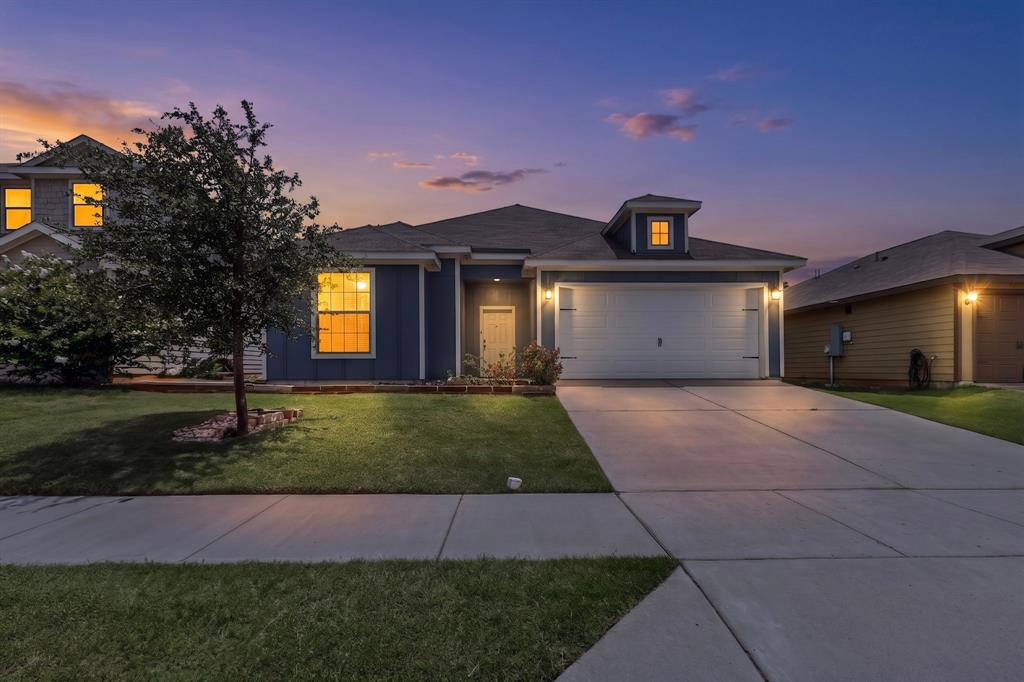 Welcome HOME, 2020 built STILL LIKE NEW !! Here is where comfort, convenience, and modern living come together in one of North Fort Worth's most desirable growing communities. This beautifully maintained home offers an inviting open-concept layout designed for both everyday living and entertaining.

The spacious living area flows seamlessly into the kitchen, creating the perfect gathering space for family and friends. The kitchen features ample counter space, abundant cabinetry, and a functional design that makes meal prep and hosting a breeze. The private primary suite provides a relaxing retreat, while additional bedrooms offer flexibility for family, guests, a home office, or hobbies.

Step outside and enjoy a backyard ready for weekend barbecues, pets, or simply unwinding after a long day. Conveniently located near shopping, dining, major highways, and recreational opportunities, this home offers the perfect balance of peaceful neighborhood living and easy access to everything Fort Worth has to offer.

Homes in this area continue to attract buyers looking for affordability, community amenities, and proximity to Eagle Mountain Lake. Don't miss your opportunity to make this one yours schedule your private showing today.