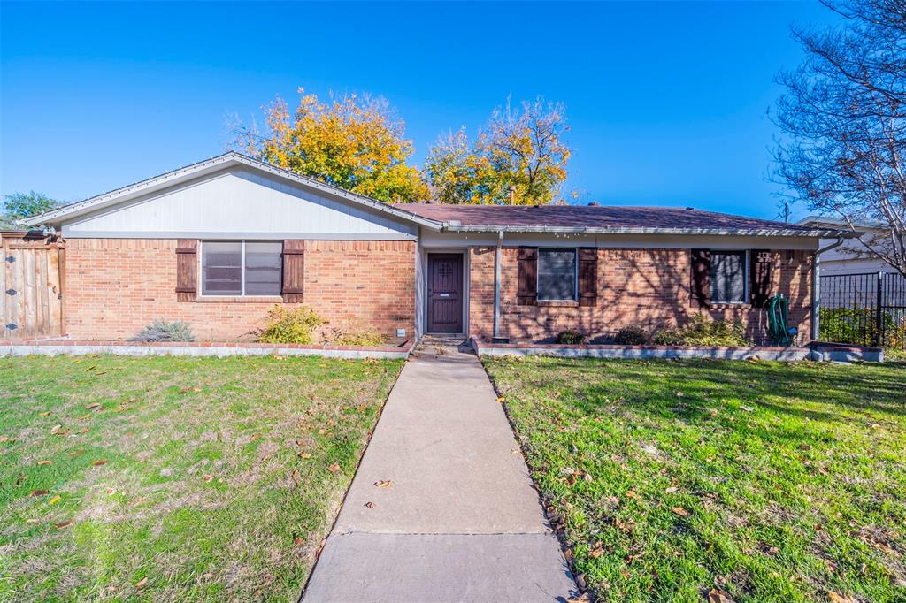 This home offers a great corner lot in a quiet neighborhood in Watauga.  Surrounded by a 8' privacy fence you have two gated driveways, one power gate with remote and App capability, leads to the garage and a manual gate leads to a second driveway, great for Boat or RV parking. That will also lead to your detached workshop complete with electricity.  A completely open floor plan in the living area allows for family time and gatherings to be spent together while preparing meals in the open kitchen.  Two Primary Suites allow for flexibility in living arrangements as well as another full bath for the third bedroom.  The home has no carpet and has has new flooring in the kitchen and living area (Dec 23) and fresh paint (Dec 23).  This home is a great find and has been well cared for by the current owners.  Survey is available.