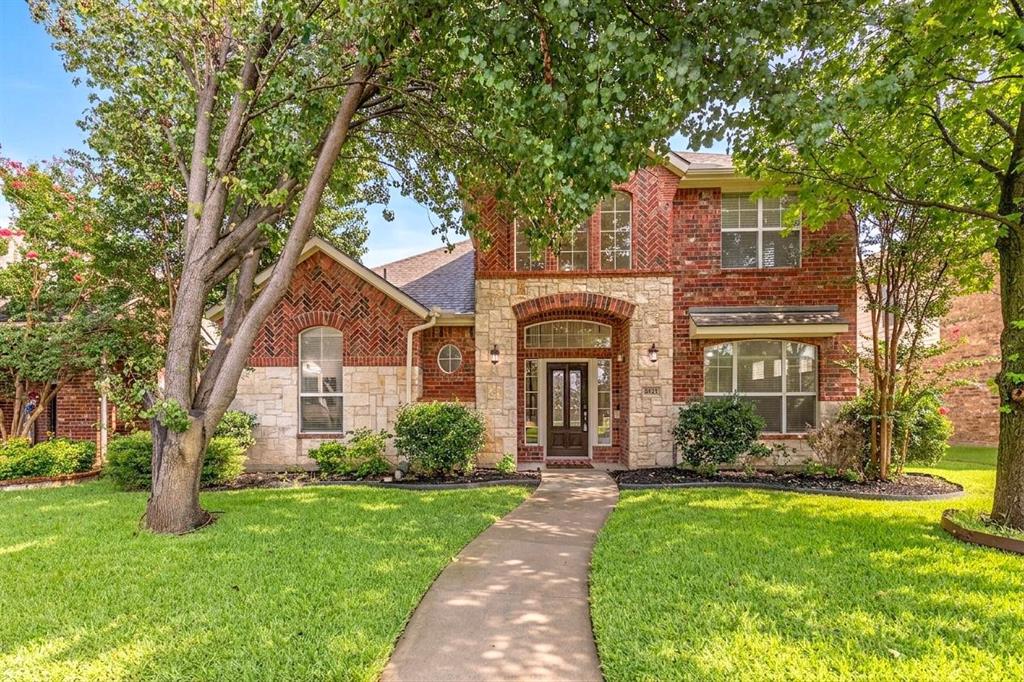 Luxury Living in Frisco ISD with a Pool & 3-Car Garage! Beautifully updated and move-in ready, this exceptional home features new luxury laminate flooring, fresh interior paint, and one water heater replaced in 2025. The thoughtfully designed floor plan offers a private first-floor primary suite with dual vanities, a relaxing garden tub, separate walk-in shower, and spacious walk-in closet, while the soaring two-story living room creates a bright and inviting atmosphere filled with natural light. Upstairs features three generously sized bedrooms, two full bathrooms, a spacious game room, and a dedicated media room, providing flexible space for family living and entertaining. Step outside to your private backyard oasis with a sparkling pool, expansive entertainment patio, and a gated driveway leading to an oversized three-car garage. Enjoy the convenience of being within walking distance to the community park, playground, green space, and neighborhood pool, all within the highly acclaimed Frisco ISD and just minutes from shopping, dining, and major highways. This home offers the perfect blend of modern updates, functional living space, and resort-style outdoor living in one of McKinney's most desirable communities.