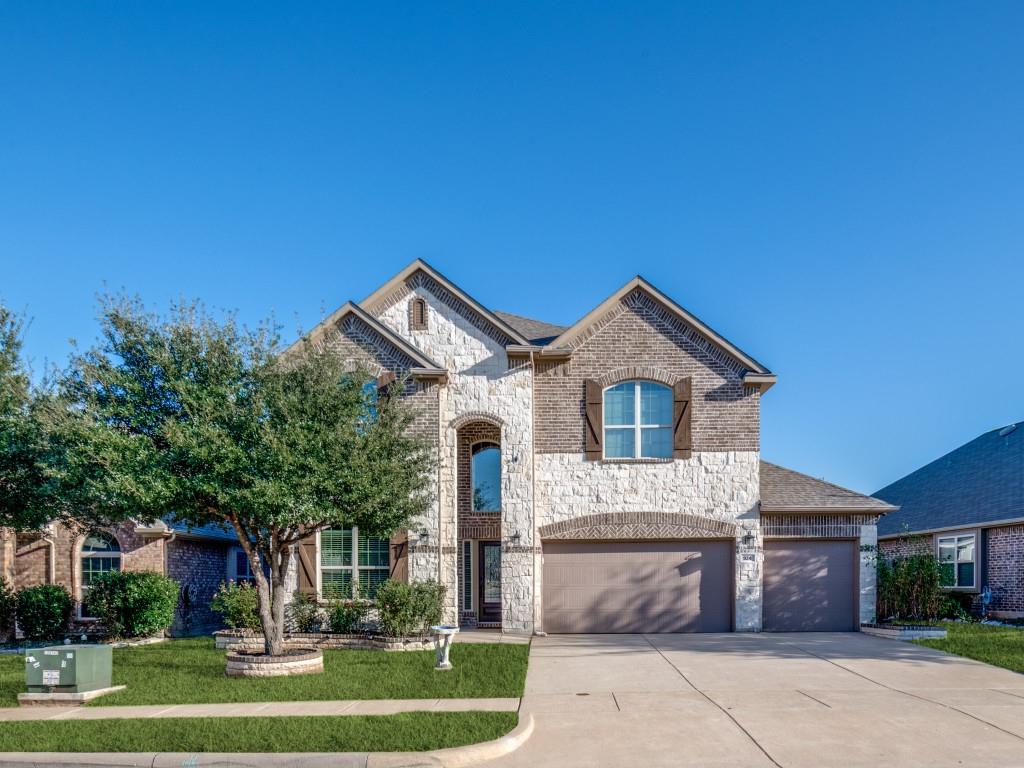 This INVITING brick and stone, 2 story home is on a .199 acre lot that backs to a LUSH GREENBELT of TALL TREES, and is nested in the heart of the sought after PRESTWYCK neighborhood! OPEN and FLEXIBLE floorplan for family and entertainment flow. This CHEERY home enjoys just the right amount of soft natural light, and features high ceilings, crown molding, engineered wood flooring, art niches, storage galore and more! Raised stone flowerbeds, wooden shutters, and wood with glass door add to the curb appeal. The FOYER highlights a stunning cascading raindrop chandelier, along with a 2 story ceiling, crown molding and a closet with 52 sq ft of space! The gourmet KITCHEN offers granite, a 12 foot long breakfast bar, gas cooktop, nook, pantry, VIEWS of greenbelt, access to backyard and covered porch. The kitchen flows into the welcoming FAMILYROOM that also enjoys the lovely views and wood burning fireplace with gas starter. Down the hall is the DININGROOM with wainscoting and chandelier. The MASTER BEDROOM is down and enjoys those views, jetted tub, separate shower, dual sinks, granite and a 15x7 CLOSET! The SECOND BEDROOM down, which is currently used as an OFFICE, and has a FULL bath just 2 feet away! UPSTAIRS features an 18x15 MEDIA ROOM with screen, projector and speakers, a 19x14 GAMEROOM with large storage closet, 3 spacious BEDROOMS with walk-in closets, 2 FULL BATHS and 2 linen closets! 3 CAR GARAGE! This beautiful backyard enjoys a perfect mix of sun and shade and is a clean slate for the next owner to design and love! TOP OF THE LINE SILFAB PANELS & ENPHASE BATTERY POWER SOURCE SYSTEM, ACTIVATED AUGUST OF 2024, automatically detects & transitions from grid to solar power during grid failures. Solar System loan balance to be assumed by buyer (.99% APR, $231 monthly payment). Transferable warranty. ENERGY INDEPENDENCE & substantial REDUCTION of energy costs!