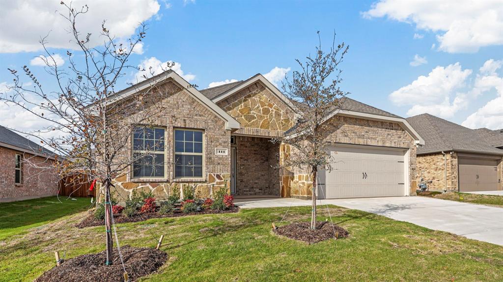 New! Great open concept floor plan! Three bedrooms, two full baths, with covered patio. Home includes, island kitchen, granite counters throughout, LED lighting, full sprinkler system, professionally engineered post tension foundation, and much more!
Come see this stunning new community in Caddo Mills nestled between Hwy 66 and I-30. Enjoy small town country living with access to downtown Dallas only 42 miles away. With a playground, community pool, and 3 large lakes under an hour away, there’s no shortage of outdoor fun available with this neighborhood. This community has something for everyone! Schedule a tour today!