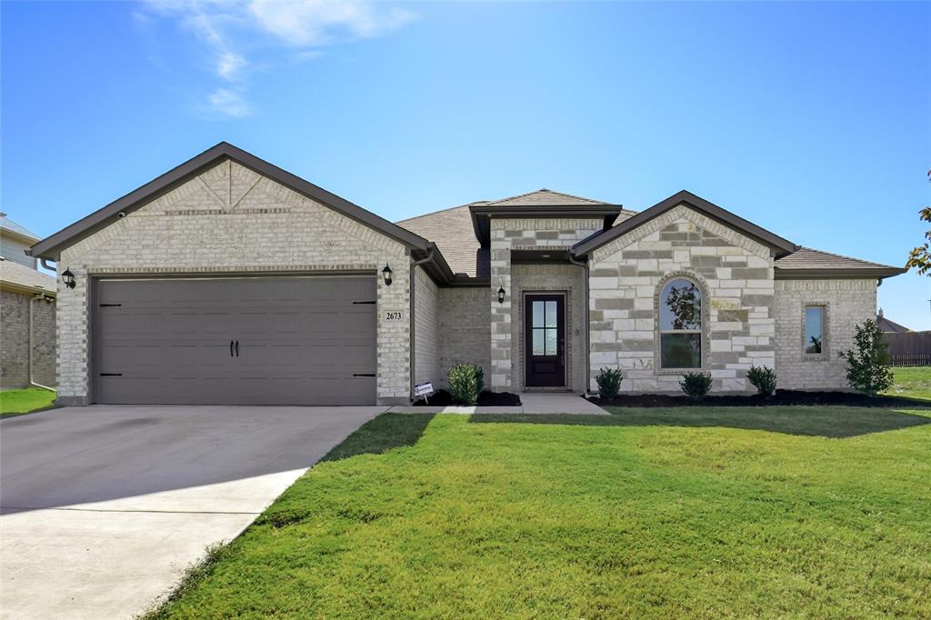 Step into this sleek and stylish Burleson home, Joshua ISD, brimming with desirable features.  The entryway welcomes guests and loved ones into an expansive living area beneath a towering ceiling, open to the kitchen and bathed in natural light.  The gleaming kitchen features generous counter space, an island apron-front stainless sink,  an abundance of cabinets & walk-in pantry, full-height tile backsplashes, bar seating, and a sunny breakfast area.  The primary bedroom is spacious, with a high vaulted ceiling, a lovely bay window, and a gorgeous en suite bath offering an oversized glass & tile shower, double vanity, and unbelievable storage.  Out back, enjoy a large covered patio and a vast backyard with lots of space to relax and entertain.  Community features include a sparkling pool, a 20-acre stocked pond, walking trails, and multiple parks & sport courts.  Easy access to Hwy 174 and I35W.  Nearby great shopping, dining, and entertainment options at Old Town Station and Burleson Town Center.