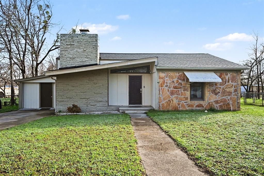 Assumable VA loan with an incredible 2.75% interest rate! Solidly built and thoughtfully designed, this single-story home offers a functional layout and timeless curb appeal with its striking rock and stone exterior. Conveniently located just one mile from the renowned Historic Granbury Square, you’ll enjoy easy access to local boutiques, dining, entertainment, and year-round community events.

Inside, the spacious living room is centered around a beautiful stone fireplace and flows seamlessly into the eat-in kitchen, creating an inviting space for everyday living and entertaining. The oversized primary suite serves as a private retreat, complete with a sitting area, ensuite bath, and direct access to the large laundry room. Secondary bedrooms are situated on the opposite side of the home for added privacy.

Step outside to a fenced backyard featuring a patio and storage shed, ideal for relaxing or extra storage. All major appliances convey with the home, including the full-size washer and dryer. Opportunities to own a home with this layout, location, and financing advantage are rare.

An additional 0.25% interest rate discount and no-lender-fee future refinancing may also be available through Orchard Mortgage.