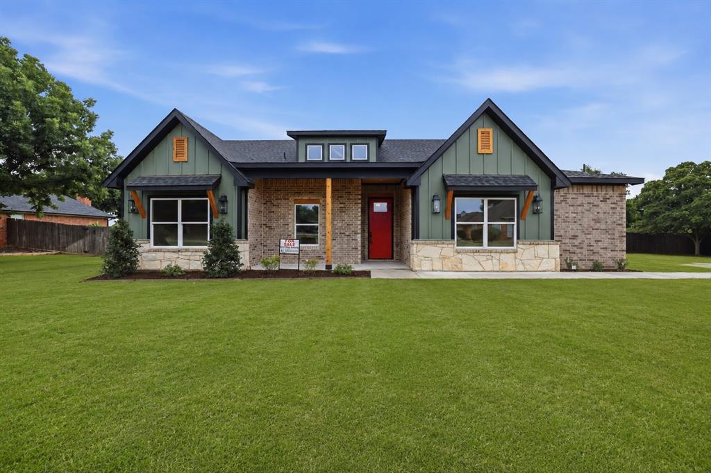 Come see this Brand New Custom home in the Acton side of Granbury. On just over a half acre this home screams modern Texas Luxury. Modern features include an open floor plan, custom tiled floors, granite everywhere, custom stained beams and woodwork, Master suite with a huge closet & master bath that connects directly to the laundry room, spacious spare bedrooms with walk-in closets and one with custom built-ins, stainless steel appliances, and a chef's kitchen with tons of storage and a large center island. This home sits in a quiet neighborhood that is both in the coveted Acton schools, has NO HOA and backs up to a large open pasture. The expansive backyard is newly fenced and also includes an additional dueling unit with 256 square ft that can be used for extra income potential that, a custom workshop or separate office, or whatever you can imagine. It is currently permitted as an efficiency apartment that can be used as a permanent or vacation rental. This builder specializes in efficiency with Energy Star appliances, highly efficient HVAC system, double pained windows and much more.