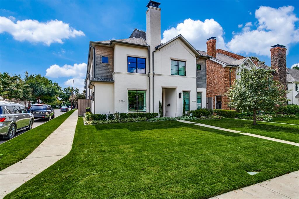 Stunning Contemporary Home in HPISD – Armstrong Elementary an Exceptional 5-bedroom, 4.1-bath single-family attached home in Highland Park ISD and zoned to highly sought-after Armstrong Elementary. Designed for both everyday living and entertaining, this home offers an ideal blend of luxury and low-maintenance lifestyle.The first floor features an open-concept layout with a spacious living area, dining room, and gourmet kitchen equipped with a wet bar—perfect for hosting. Step outside to a private side yard with a covered patio, putting green, and turf landscaping for easy upkeep. Upstairs includes four bedrooms, including a well-appointed primary suite, along with a large laundry room. The third floor features a generous game room with a full bath—ideal for a media room, playroom, or additional guest space. Designer finishes and high-end touches throughout. Located in one of Dallas’ most desirable neighborhoods with convenient access to shops, dining, and top-rated schools.