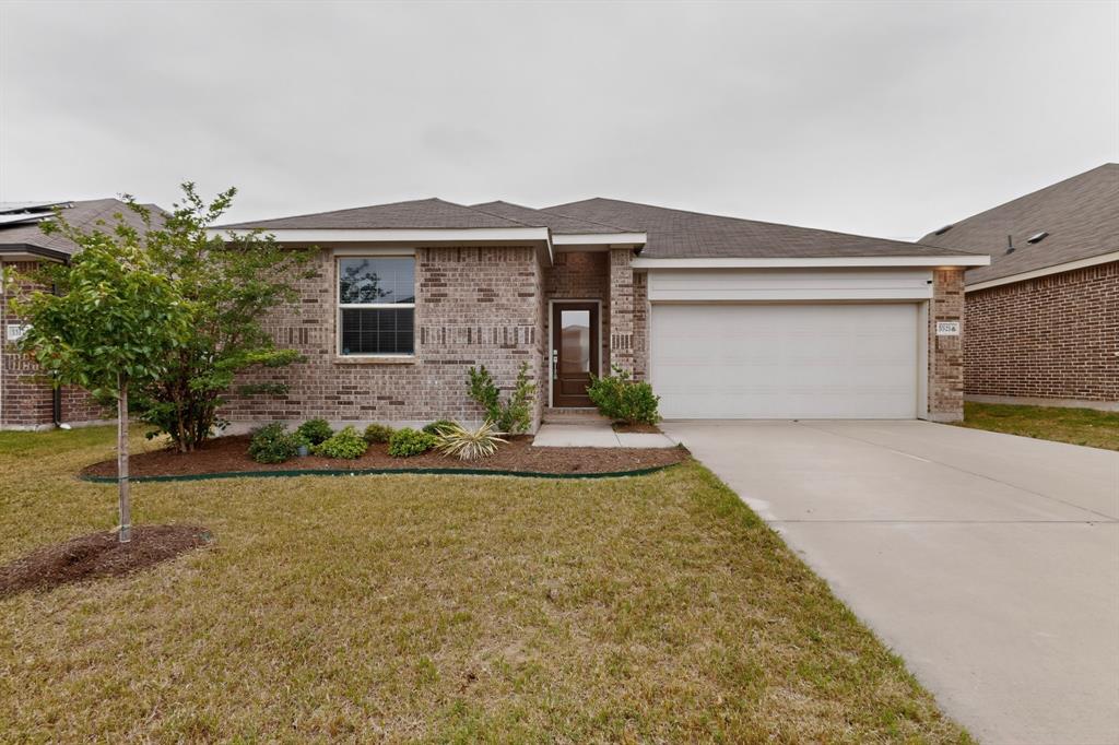 Welcome to this beautifully maintained 1-story Lennar smart home in the growing community of Aubrey, offering a functional open-concept design with 3 bedrooms and 2 full baths. Luxury vinyl wood plank flooring flows through the main living areas, creating a seamless connection between the spacious living room, dining area, and kitchen—ideal for both everyday living and entertaining.

The stylish kitchen features quartz countertops, a full-height decorative tile backsplash, stainless steel appliances, ample cabinetry, and a large center island with additional seating and prep space. Natural light fills the living spaces, enhancing the home’s bright and inviting feel.

The private primary suite offers a relaxing retreat with a spacious bedroom, dual vanities, oversized walk-in shower, soft-close toilet, and a large walk-in closet. Secondary bedrooms provide flexibility for guests, family, or a home office.

Step outside to enjoy the covered back patio overlooking a large fenced backyard with plenty of room for pets, play, or future outdoor living enhancements.

Conveniently located near Highway 380 and the Dallas North Tollway with easy access to shopping, dining, entertainment, and PGA Frisco. Combining modern finishes, smart home features, and an efficient layout, this move-in ready home delivers comfort, convenience, and style in one of Aubrey’s rapidly growing areas.