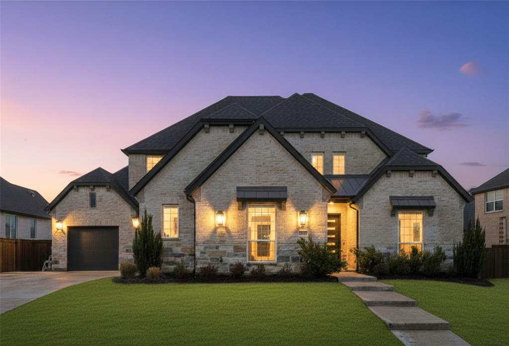 Located in the Watercress community of Haslet Texas in Tarrant County & zoned to Northwest ISD, this 4 bedroom, 4 full bathroom & 1 half bathroom American Legend home offers approximately 4,022 square feet of two story living on a 0.34 acre lot near Interstate 35W, Highway 114, Loop 820 & US 287. The location provides convenient commuter access toward Alliance, Fort Worth & DFW Airport, while remaining minutes from Alliance Town Center, Tanger Outlets, Texas Motor Speedway & Eagle Mountain Lake. Buyers exploring homes in Watercress in Haslet Texas may appreciate access to resort style pools, trails, playgrounds & community spaces. If you are searching for 4 bedroom homes in Haslet Texas within Northwest ISD, the layout offers an open concept design with high ceilings, a grand foyer & a spacious living area centered around a stone fireplace. A standout feature includes two secondary bedrooms with private ensuite baths in addition to the primary suite, offering flexibility for guests or multigenerational living. The kitchen features a large island with apron front farm sink, quartz countertops, seamless quartz slab backsplash & cabinetry to the ceiling. The primary suite provides a private retreat with a freestanding soaking tub, dual vanities, walk-in closet & upgraded tile finishes. Interior highlights include pre-finished wood flooring in main living areas, accent walls & a first floor media room with surround sound prewire. Outdoor living includes an extended patio with covered seating & gas line. Storage & parking include a 3 car garage with epoxy flooring, along with smart features including security system, cameras, video doorbell & smart thermostat. The home is served by Haslet Elementary, CW Worthington Middle School & V R Eaton High School within Northwest ISD. This property offers a strong combination of high end finishes, functional layout & positioning within the Haslet Texas market near the Alliance corridor.
