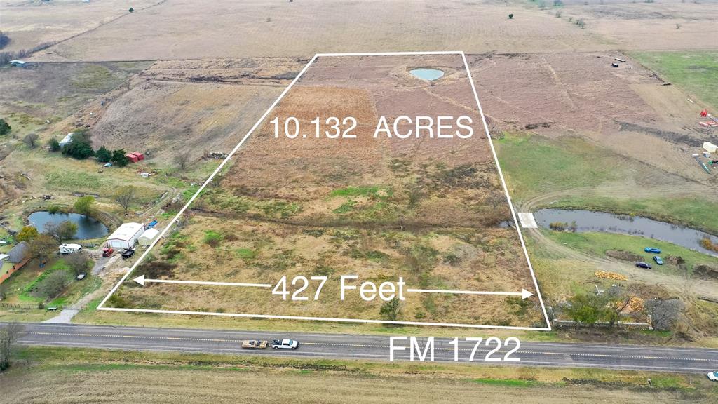 10.132 acres on FM 1722 with a survey available. Country living in a prime location close to town with fast access to Hwy 287 and I-45. Deed restrictions require a minimum 2,000 sq ft site-built home; mobile homes are not permitted. A non-development agreement is in place. Any future construction will require the property to be annexed into the City of Ennis and brought to appropriate zoning. The Future Land Use Plan designates this land for residential use. The property is currently outside city limits but under a development agreement with the City. Buyer and buyer’s agent should verify all requirements directly with the City of Ennis. Rockett Water Supply serves the area. Meter has not been installed.