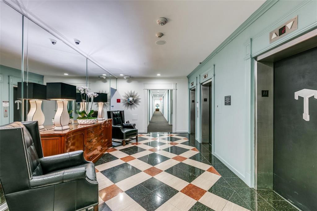 AMAZING DEAL on a 20th floor unit with stunning city views!  GARAGE project nearly complete which will include a new Porte-Cochere, updated entry, parking lot paving, lighting, landscaping.  It will be beautiful.  If you ever wanted a great deal on a 2-bedroom highrise condo, this is that opportunity! ALSO: neighboring unit is also available, #2011 is for sale, combined DOUBLE UNIT would be 3bed-3bath-1844 sq ft- with 3 garage spaces for $450,900 total!  Million Dollar address on Turtle Creek Boulevard, one of our nation's most beautiful streets.  Sweeping views across the city, Turtle Creek, & Uptown... stunning city lights at night! Utilities included in dues! ***FULL YouTube Video Tour Available*** Search on YouTube by address.  Large Foyer with room to create a small office.  No carpet anywhere! This unit is laminate wood and porcelain finish tile throughout.  Large kitchen with granite counters, stainless gas rage with double oven, built-in microwave, built-in refrigerator-freezer, undermount sink with commercial style faucet, abundant cabinetry with a large pantry cabinet.  Nice sized secondary bedroom with adjustable shelving along one wall.  Adjacent full bath.  The Primary Bedroom is quite large with a generous walk-in closet and an ensuite bath.  Wonderful living environment in a Turtle Creek highrise! Walk to the Katy Trail, the Tom Thumb grocery store, restaurants, West Village, Highland Park Village.  This is an amazing value to live in a great community!