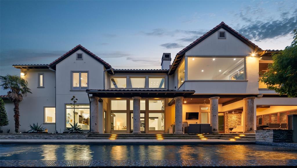 Timeless, sophisticated custom build by award-winning Sharif Munir, remodeled in both 2018 and 2022, this property shows like new construction! Appraised in April 2024 for $4,150,000.00 gives instant equity to the discerning buyer! Premium finishes throughout on a coveted half acre double lot in Lake Forest, the most beautiful gated community in Preston Hollow. Panoramic windows, museum finish walls, luxury German Leicht cabinetry and Miele appliances in the kitchen, designer lighting, full home theater, and a primary suite with private terrace, custom closet system, and ensuite bath with separate soaking tub and sauna.  Elevator ready, 5 zones of HVAC, 3 additional bedrooms, upstairs living area and 3 car garage complete the property and combine elegance and convenience in one beautifully wrapped package.
 
Next, step outside to your personal private paradise. Resort quality outdoor spaces expand the home with sparkling pool, waterfall fountains, spa, outdoor fireplace, generous turfed yard, and expansive climate-controlled solarium with half bath and custom collapsing glass doors for enjoyment all year round.  Thoughtfully designed with clean lines, natural materials and an abundance of light, this property seamlessly integrates the indoors and outdoors.
 
This private community features 3 ponds filled with gorgeous swans floating along, pool, tennis, pickleball, dog park and walking trails. 4 gated entrances with 24-hour armed security. 

A truly masterful property, this is everything you have been waiting for.