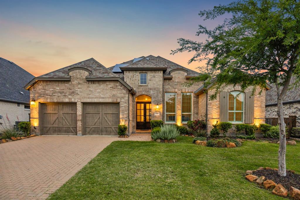Welcome to this beautifully appointed one story Highland home in sought after Star Trail, where clean design, thoughtful functionality, and refined comfort come together in one of Prosper’s premier master planned communities. Offering 4 bedrooms, 4.5 baths, a dedicated study, and a 3 car garage, this move in ready residence is designed for the way buyers want to live today. Tall ceilings, abundant natural light, and graceful architectural details create an airy and inviting feel throughout, while the open concept kitchen, dining, and living areas provide exceptional flow for both daily life and entertaining. The spacious island kitchen offers generous prep and seating space and opens seamlessly to the living room with fireplace, creating a true heart of the home. A private study adds flexibility, while the spacious primary suite and polished bath deliver comfort and a refined retreat. Covered outdoor living extends the home’s usability even further, and solar panels help keep electric costs minimal, adding efficiency and long term value. With strong presentation, a highly sought after one story layout, and a location within Prosper ISD and amenity rich Star Trail, this home is a standout opportunity in today’s market.