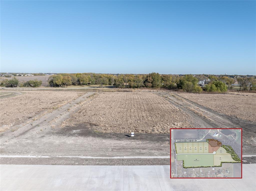 Wildflower consists of eight luxury custom home sites in a rural setting in Lucas near legendary Southfork Ranch and just minutes from the shopping, restaurants, and medical facilities in Plano and Allen. Located in Plano ISD, all lots are 1.5 acres or greater with two premium lots that back to the creek at the end of the cul-de-sac. Residents will be able to take a morning or evening stroll or walk their dog on the limestone trail that will extend through a nearly 12-acre private park full of wildflowers.  Select your builder from a list of pre-approved skilled custom home builders.  Exterior home designs are regulated by architectural design standards structured to accommodate both traditional and transitional style homes.