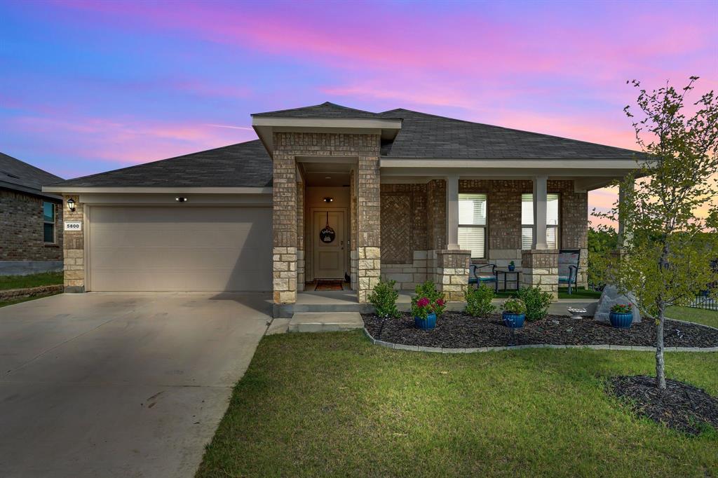 GEM of the neighborhood!  This cozy and open floorplan is practically new and ready for its next owners! Located in a quiet subdivision with easy access to Denton, Argyle, shopping, DFW and MORE! You will love the extra touches everywhere. Glass shower enclosure, gas range, granite countertops, customized cabinets.. and that magnificent and cute front porch. Recently stained fence, backyard storage, fire pit and the BEST outdoor living in the neighborhood! One of the rare ones that lives far larger than its numbers would indicate! A MUST SEE!!!