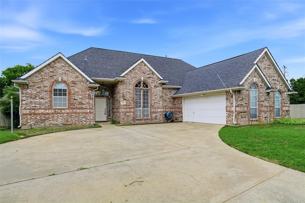 Located in the highly sought-after HEB school district, this custom brick home in North Hurst offers space, comfort, and timeless appeal. Featuring 2 living areas and 2 dining spaces, the thoughtfully designed floor plan includes a spacious primary suite with a Texas bath and split secondary bedrooms for added privacy. The well-equipped kitchen boasts quality appliances and flows seamlessly into the cozy den with a fireplace, creating an ideal space for everyday living and entertaining. Fresh interior updates, stylish wallpaper accents, direct and indirect lighting, ceiling fans, and window blinds add character and comfort throughout. Situated on an oversized cul-de-sac lot, this home provides plenty of outdoor space while offering practical features such as a dedicated utility room, 2019 Convection Oven & Attic insulation; 2020 upgraded roof; 2026 Replaced Atrium door, touched up paint, & 
re-Sheet-rocked the swing front garage. A rare opportunity to own a custom home in an established neighborhood with excellent schools, convenient amenities, and room to make it your own.