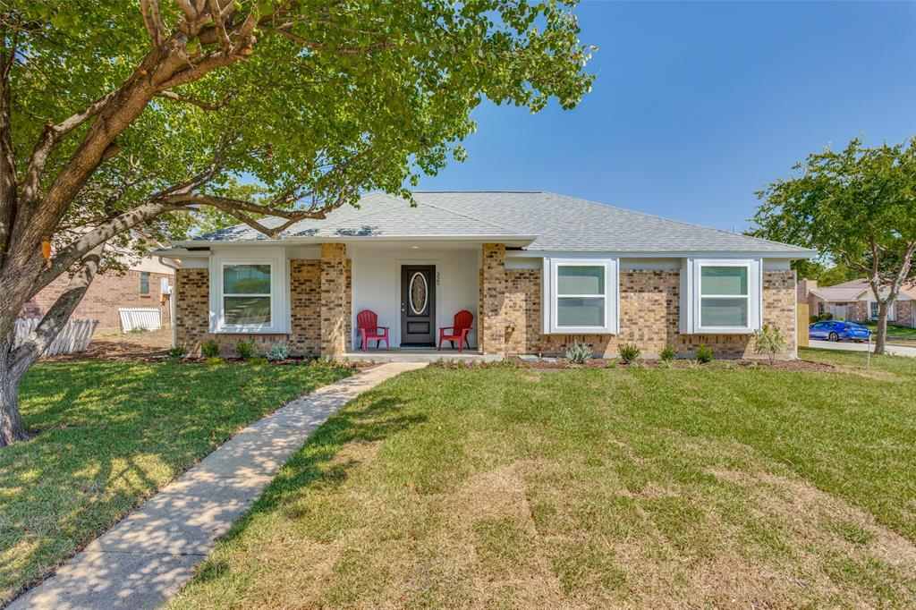 BACK ON MARKET, Buyers couldn't qualify for financing at no fault of property. Renovations Galore! Move right in. Open kitchen to living room. Spacious main living room with wood beam and vaulted ceilings. Kitchen boasts large breakfast bar with granite counters, GE stainless steel appliances, soft close wood cabinets, stainless steel sink, and gray subway tile backsplash. Floor to ceiling wood burning fireplace covered in porcelain tile. New 25 year vinyl wood flooring throughout much of the house. New carpet in bedrooms. Updated bathrooms with ceramic tile flooring. Showers renovated with porcelain and subway tile. Large utility room. New roof. New 4 ton Heating and Cooling units. New HVAC ducts. New windows including large sliding glass door to outside patio. Electrical upgrades include new canned lighting, outlets, plugs. New light fixtures and ceiling fans. New interior and exterior doors. New soffits. Partially new siding. Corner lot with spacious backyard and new wood fence.