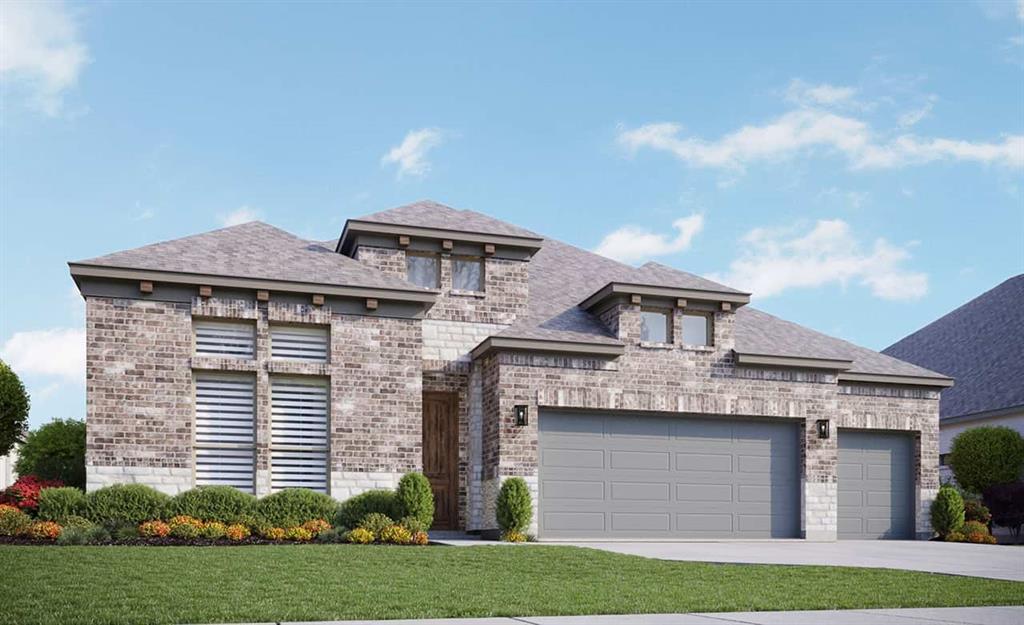 Vanderbilt floor plan offers 2,606 Sq Ft of living space in this single-story Brightland Home! Step inside from the covered front porch and the foyer with boxed ceilings welcomes you into your home. Wall of windows in the great room and nook provides an abundance of natural light. The kitchen is a chef’s dream with a huge island, upgraded cabinetry, granite countertops and upgraded backsplash. The the owner's suite are tucked away from the front bedrooms to provide maximum privacy. A luxurious owner’s bath boasts a large walk-in shower and drop-in tub, and expansive closet. Experience the enchanting new home community of Ridge Crossing in Waxahachie, Texas, where a serene lifestyle intertwines with the cozy charm of small-town living and the luxurious conveniences of the big city. The community boasts a fantastic pickleball court, ideal for enthusiasts of this exciting sport, along with a delightful playground for families to enjoy. Nestled conveniently near Interstate 35E and US Highway 287, Ridge Crossing offers a collection of stunning new homes for sale, providing effortless access to the dynamic heart of the Dallas Fort Worth area. The local offerings enhance the allure of Ridge Crossing, featuring proximity to a brand-new high school and the vibrant scene of Downtown Dallas. This prime location serves as a thriving hub for businesses, retail, and entertainment. Plus, the nearby Mid-Way Regional Airport adds an extra layer of convenience for travelers. Waxahachie’s appeal is further enriched by its easy access to top-notch medical, manufacturing, and technology facilities.