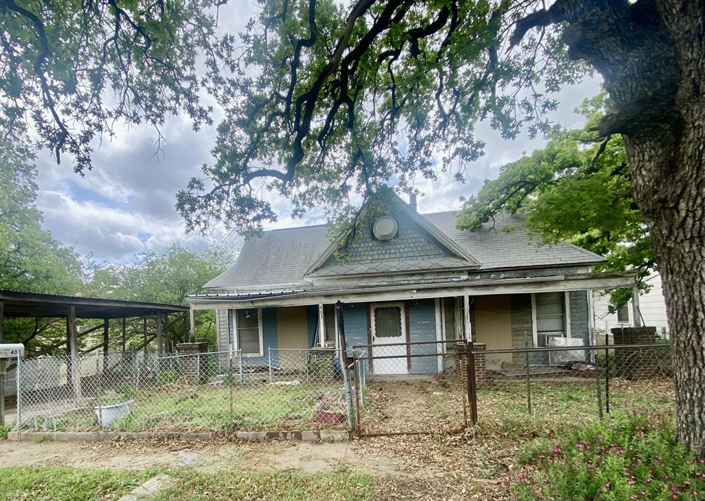 Opportunity for a place to make your own in Cisco.  Situated on w 5th st and near downtown and shopping and restaurants.  This house has high ceilings and plenty of kitchen cabinets and a large dining room. Shed in the backyard and good sized yard with a chain link fence and a carport.  House needs a little TLC but ready for new owners.  Check it out today!