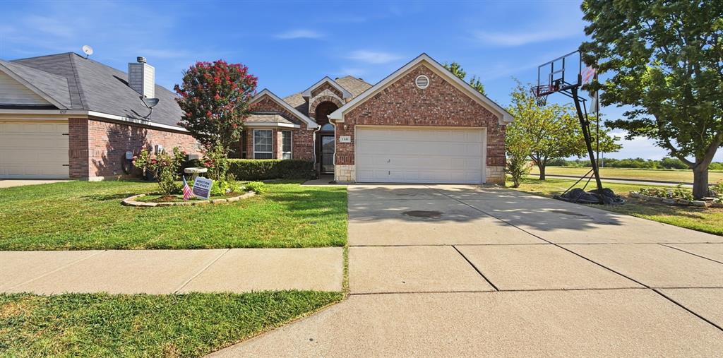Welcome home to this inviting 3-bedroom, 2-bath Fort Worth gem located in the Burleson ISD.  A move-in ready home that perfectly blends comfort, functionality, and natural light. The heart of the home is the spacious kitchen, featuring an abundance of cabinetry, a pantry for extra storage, and oversized windows that fill the space with sunshine—creating a bright and welcoming place to cook, gather, and entertain. The thoughtfully designed split-bedroom floor plan offers privacy, with the spacious primary suite tucked away at the back of the home. Large windows provide peaceful views of the backyard, creating a relaxing retreat at the end of the day. Two secondary bedrooms and a full guest bath are conveniently located near the front of the home, making the layout ideal for family, guests, or a home office. Step outside to enjoy the large covered patio—perfect for morning coffee, weekend barbecues, or simply unwinding while overlooking the backyard. Situated on a desirable corner lot with a greenbelt next door, you'll enjoy added privacy, open views, and a little extra breathing room. Whether you're a first-time homebuyer, downsizing, or looking for your next investment, this adorable home offers a fantastic combination of charm, location, and livability. Don't miss your opportunity to make it yours!