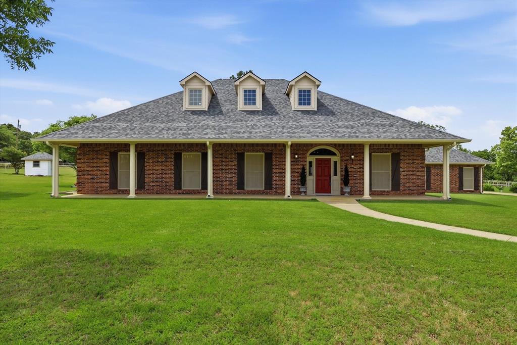 Welcome to your private retreat on Hawk Road in the heart of Flower Mound! Nestled on over 2 beautiful acres, this charming one-story home offers the perfect blend of peaceful country living with all the conveniences of the city just minutes away. Featuring 3 spacious bedrooms and 3 updated bathrooms, the home is designed for comfortable everyday living and effortless entertaining.Enjoy quiet mornings and relaxing evenings from the expansive front porch, surrounded by mature trees and wide-open views. Inside, the large open-concept kitchen flows seamlessly into the living and dining areas, creating a warm and inviting atmosphere. Recently updated bathrooms add modern style and comfort throughout the home.
Additional highlights include a new roof, city water for the home, and a private well for watering the land — offering both convenience and efficiency. Step outside to the large covered back patio overlooking an ADDITIONAL 12.43 acres adjacent to the property that is also available for purchase, creating a rare opportunity for expanded privacy, recreation, or future multi generational possibilities! Contact listing agent for more info regarding the 12.43 acres behind this home known as 6927 Hawk Road that offers ag exemption, ranch house, large storage shed, deep water well and more! 
Ideally located between Lake Grapevine and Lake Lewisville, this property offers easy access to boating, fishing, parks, shopping, dining, and entertainment while still providing the serenity of country living. A truly special property with endless potential!