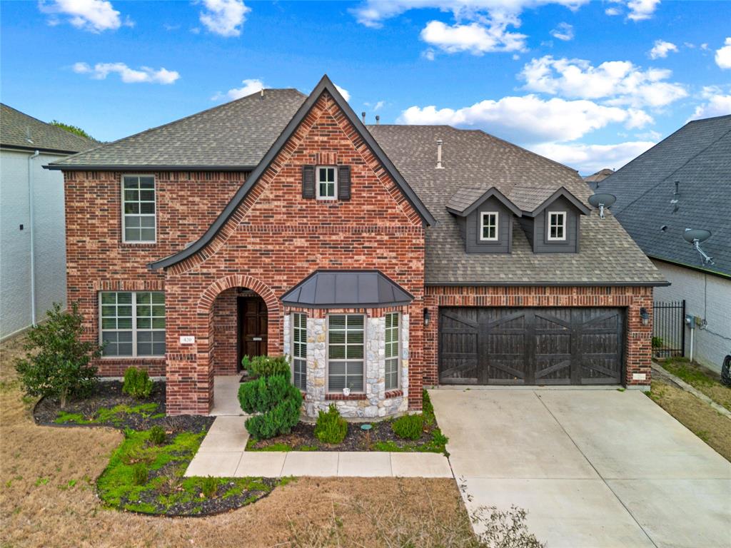 Welcome to 420 Prairie Run, a spacious and light-filled 5-bedroom, 4.5-bath home offering 3,533 square feet of beautifully designed living space in the highly sought-after Parks of Aledo community. Built in 2015, this two-story home blends comfort and convenience, located just minutes from top-rated Aledo ISD schools with an easy commute to Fort Worth. Inside, you’ll find a formal dining room, a dedicated office, and an open-concept kitchen designed for both everyday living and entertaining, featuring a large island, abundant storage, and Whirlpool stainless steel appliances including double ovens and a 5-burner gas cooktop. The inviting living room showcases soaring ceilings, expansive windows that flood the space with natural light, and a charming fireplace as its focal point. The downstairs primary suite offers a private retreat with a spa-like bath complete with a garden tub, frameless glass shower, dual vanities, and a professionally designed walk-in closet. Upstairs, a spacious bonus room with its own kitchenette provides incredible flexibility as a media room, playroom, or guest suite. With a 2-car garage and access to miles of hiking and biking trails, parks, and green space throughout the neighborhood, this exceptional home delivers the perfect blend of luxury, functionality, and community living in the heart of Aledo.