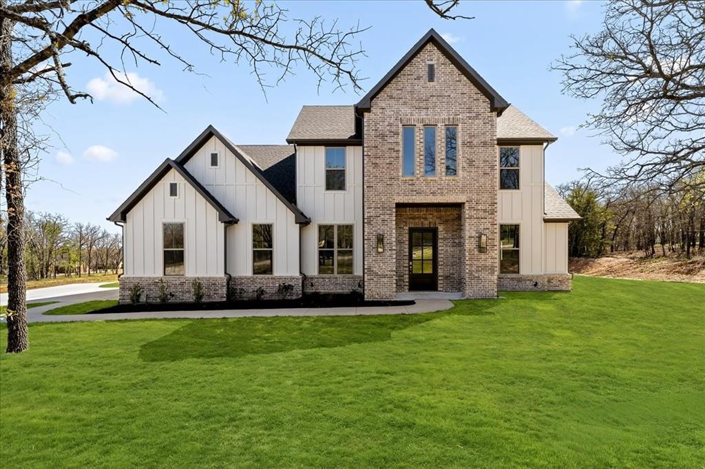 MLS# 21126147 - Built by Doug Parr Homes - Ready Now! ~ This stunning single-family residence in the desirable Spring Valley Ranch subdivision offers modern living with four bedrooms and two and one half baths. Boasting 3,003 square feet of thoughtfully designed space, this traditional-style home features an open floorplan with decorative lighting, a gourmet kitchen equipped with granite counters, a kitchen island, and a convenient eat-in area. Enjoy cozy evenings by the gas fireplace in the family room, or retreat to the covered patio overlooking a beautifully landscaped lot with mature trees. Additional highlights include a vaulted ceiling, walk-in closets, a two-car garage, and luxurious flooring throughout. Located within the highly regarded Paradise ISD, with an estimated completion date of March 18, 2026, this home is an exceptional opportunity for you to create lasting memories.
