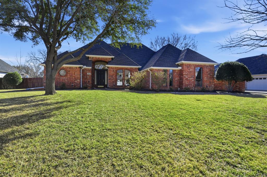 Positioned on nearly half an acre in Southridge Lakes along one of the quietest streets in the subdivision, this extensively renovated residence offers more than 3,100 square feet of thoughtfully designed living space with four bedrooms, two living areas, two dining spaces, and a versatile bonus room suited for both everyday living and entertaining. The reimagined kitchen showcases custom cabinetry, quartzite countertops, designer lighting, premium gas range with dual ovens, and built-in column refrigerator and column freezer for a seamless, refined aesthetic. All appliances have been replaced, and the open layout flows effortlessly into the main living area. The private primary suite serves as a true retreat with direct access to the backyard and pool. The remodeled primary bath features an oversized walk-in shower with dual shower heads, a soaking tub with fireplace feature, updated tile, countertops, and sophisticated finishes throughout. The custom-designed primary closet includes built-in storage and drawer systems for enhanced organization. All secondary bedrooms offer direct bathroom access, providing both comfort and privacy. Two bedrooms are connected by a Jack-and-Jill style bath, while the additional secondary bedroom features direct access to the pool bath from the bedroom, creating an ideal setup for guests or multigenerational living. Each secondary bedroom also includes a walk-in closet. Additional interior updates include refreshed bathroom countertops throughout, new flooring, and fresh interior paint. Major improvements include all AC units replaced in 2022, roof replaced in 2022, and tankless water heater for enhanced efficiency. Garage and garage entry have also been updated. With expansive living spaces, seamless indoor-outdoor flow, and extensive renovations throughout, this home offers a rare combination of comfort, functionality, and elevated design within one of Southlake’s most established neighborhoods.