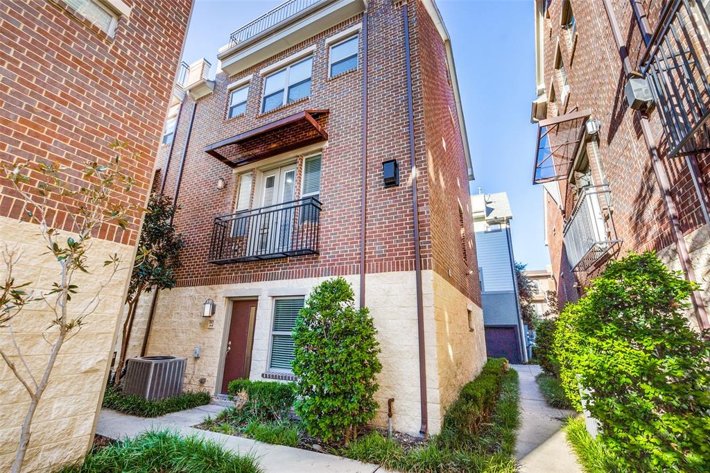 Now Offering $1,000 Off First Months Rent For A Limited Time!!! Spectacular end unit townhome featuring 3 bedrooms, 3.5 baths with a private rooftop patio in a gated community in the heart of Oak Lawn. As you step inside, the first floor has a guest bedroom with ensuite bath, private two car garage, & laundry hookups. The main level features an open floor plan, spacious living room with fireplace, Juliette balcony, tall ceilings, and hardwood floors. Beautiful kitchen offers stainless steel appliances, wood cabinetry, granite countertops, wine fridge, and a pantry! On the third level, the primary bedroom has a walk-in closet and a pristine bathroom and an additional guest bedroom with ensuite bathroom. The fourth floor has a great rooftop patio with water and electricity connections! This townhome is conveniently located near many shops, bars, restaurants, & major highways to make your commute a breeze! Pet friendly community with dog stations.