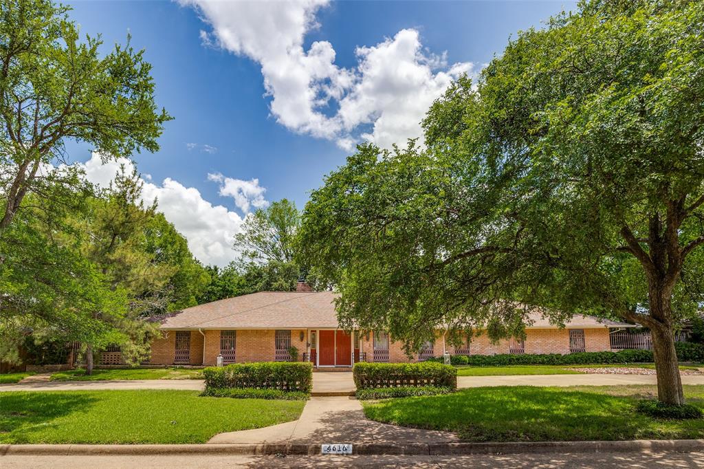 Welcome to 4616 Sugar Mill, ideally located in the Private School Corridor and within walking distance to Jesuit and St. Rita. Situated on a .37 acre lot, this home offers exceptional space and a flexible floorplan with four bedrooms (one split),three baths, and three generous living areas. Enter the home to find yourself in a beautiful, spacious entry flanked by separate living room and dining room areas. Unwind or entertain in the oversized second living area with soaring vaulted ceiling, fireplace and hearth, built ins and wet bar. The sunroom is open to the den providing extended living space and loads of natural light. Retreat to the large primary suite with sitting area and fireplace. Oversized primary bath offers separate tub and shower, separate vanities, and walk in closets. Note the exceptional room sizes of every room in this home! Additional amenities include circular drive, concrete pad for parking in the driveway, greenhouse, extra large utility room plus bonus dressing area.