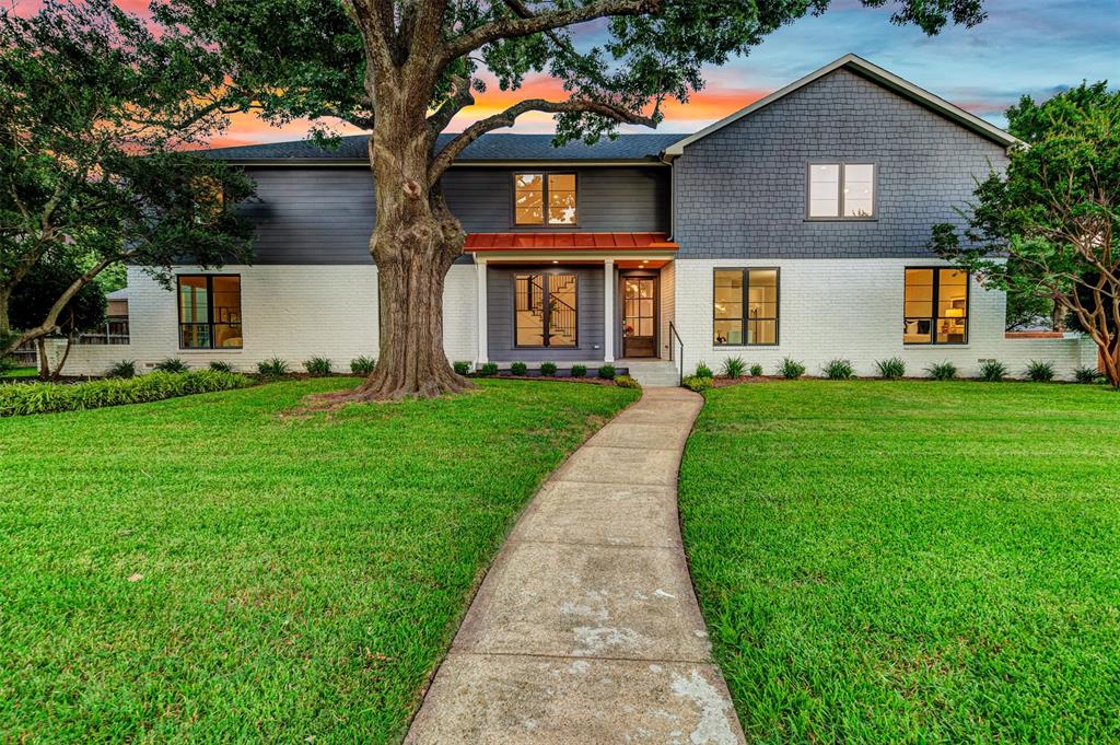 Beautifully updated and renovated 6 bedroom, 6.5 bathroom, 5,445 square foot home on a quiet cul de sac in the coveted Disney Streets area of Dallas.  Zoned for the highly rated Withers Elementary School and surrounded by all the best private schools in Dallas too.  This gorgeous, transitional home was taken down to the studs and essentially a brand new home was built upon the original first floor.  New roof, windows, doors, lighting, insulation, water heaters, HVAC system, etc.  Every bedroom has it's own en suite bathroom and there's a MIL suite on the first floor opposite the primary bedroom which has it's own living room inside.  Tons of closet space throughout.  Gourmet kitchen has new Bosch appliances, pendant lighting, quartz countertops, huge island, subway tile backsplash, tons of custom cabinetry throughout.  Mud room from garage.  Huge Laundry room too with.  Pantry is enormous.  All bedrooms are huge!  Big lot on quiet street.  Next to the Northaven Trail. Matterport video.