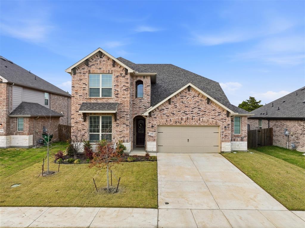 Have you been searching for a beautiful two-story home in the heart of Waxahachie, conveniently located about 30 minutes from Dallas and Fort Worth, with quick access to Highway 287 and Interstate 35.  Built by History Maker Homes, this spacious property offers an open layout, modern finisher, and flexible living spaces the check all the boxes!  This 4-bedroom, 3-bathroom home with an oversized two-car garage sits on a large lot with no rear neighbors, providing added privacy.  The open-concept floor plan creates a bright and welcoming space that is perfect for everyday living and entertaining.  The main living area features a gas fireplace with a custom mantle and flows into a gourmet kitchen with white quartz countertops, stainless steel appliances, GAS STOVE, and ample cabinet space.  It's an ideal setup for both cooking and gathering. Wood flooring runs throughout the downstairs, including the primary suite, a secondary bedroom, and a FLEX space ideal for home office, offering flexibility for working from home, guest accommodations, or multi-generational living.  The private primary retreat includes an en suite bathroom and a spacious walk-in closet.  Upstairs, you'll find two additional bedrooms and a large game room or second living area-perfect for movie nights, a playroom, media room, or home gym.  Steph outside to a covered patio and a spacious backyard, ideal for entertaining, relaxing evenings, or weekend barbecues.  With no rear neighbors, the backyard provides a peaceful and private setting.  Additional highlights include a large laundry room, energy-efficient features, modern finishes, and plenty of storage.  The location offers easy access to shopping, dining, parks, and top-rated schools, with Waxahachie High School just minutes away.  With its open floor plan, home office, game room, main-level primary suite, and private backyard, this move-in-ready Waxahachie home offers the space, comfort, and lifesstyle you'll love.