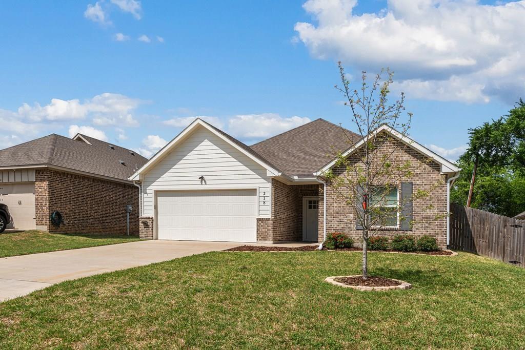BETTER THAN NEW & MOVE-IN READY! Quality build by Pope Homes, this beautifully maintained property blends modern style with practical comfort. Inside you’re welcomed by natural light-filled rooms, inviting open design, and durable LVP flooring throughout main living areas, while soft carpet in the bedrooms adds warmth and comfort where it matters most. The spacious open-concept living, dining, and kitchen area is the heart of the home, perfect for quiet mornings, relaxing evenings, and easy entertaining. The kitchen is as functional as it is stylish, featuring stainless steel appliances, quartz countertops, crisp white custom cabinetry, and plenty of storage to keep everything organized and within reach. A thoughtfully designed split-bedroom floorplan provides privacy for the primary suite, creating a peaceful retreat at the end of the day. The additional bedrooms offer flexibility for guests, children, home office, or creative space... whatever fits your lifestyle. Throughout the home you’ll appreciate generous closets with built-in shelving and a spacious pantry to help keep life running smoothly; built-in pet door adds everyday convenience. Step outside to a backyard that’s ready to be enjoyed. Whether it’s relaxing after a long day, hosting friends, or spending time with pets, the fully fenced backyard offers both privacy and space with 505 Ranch greenbelt running behind it ensuring future privacy. Established crepe myrtles & defined flower beds, along with a charming storage or gardening shed with electricity, providing space for hobbies, tools, or storage. Located in desirable Gun Barrel City neighborhood just minutes from shopping, dining, schools, and medical, with easy highway access for quick 60-minute commute to metroplex. If you’re looking for a home that offers both style and function, this one is ready for you!