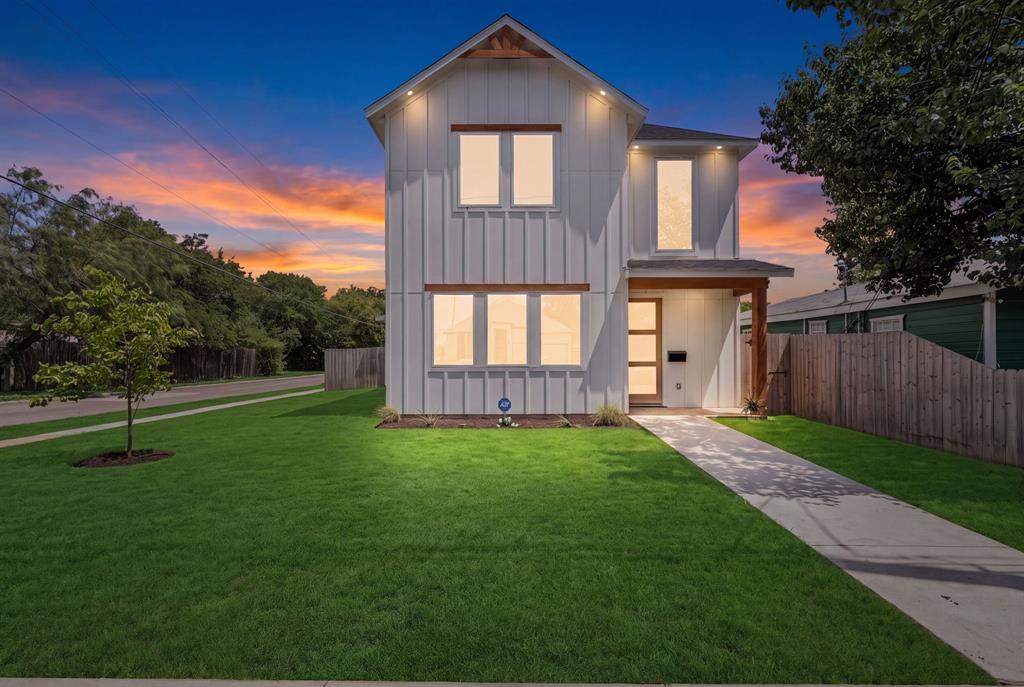 Discover sophisticated contemporary living in this stunning 2025-built residence, where modern architecture, exceptional craftsmanship, and thoughtful design come together to create an extraordinary place to call home. This beautifully appointed home offers 3 spacious bedrooms, 3 bathrooms, and an inviting open-concept layout highlighted by soaring ceilings, walls of windows, and a striking fireplace that anchors the expansive family room.  Designed for both everyday living and effortless entertaining, the gourmet kitchen is a true showpiece featuring upscale appliances, a convenient pot filler, abundant custom cabinetry, and an impressive oversized island that naturally becomes the heart of every gathering. A stylish powder bath serves guests downstairs, while a hidden bonus room provides a charming retreat ideal for a private reading nook, children's playroom, home office, or creative space.  The spa-inspired bathrooms are thoughtfully finished with designer tile, elegant hardware, premium plumbing fixtures, and refined details that create a relaxing, resort-style atmosphere. Perfectly positioned on a spacious corner lot, this exceptional home is just minutes from the iconic Margaret Hunt Hill Bridge, Trinity Groves' renowned dining and entertainment district, Downtown Dallas, and the Bishop Arts District, offering an unbeatable blend of luxury, convenience, and low-maintenance living.  To make this exceptional opportunity even more attractive, the seller is offering $10,000 toward the buyer's closing costs or an interest rate buy-down, and seller financing is also available for qualified buyers.
