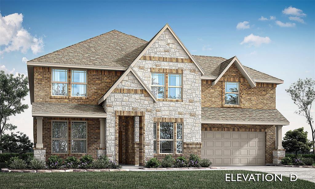 Brand New! Never Lived In! This Bellflower II by Bloomfield Homes offers 4 bedrooms, 3.5 bathrooms, gameroom, media room, study, and formal dining. Situated in the desirable The Oaks community, this stunning upgraded white brick home features a spacious open-concept layout with high-end finishes throughout, including a Deluxe Kitchen with built-in double ovens, a 5-burner gas cooktop, pot filler, and white quartz countertops that flow seamlessly into the family room highlighted by a natural gas fireplace with logs, stacked stone face, and oak mantle, while the private study and formal dining room provide ideal spaces for work and entertaining; abundant wood flooring extends through the entry, extended entry, study, dining, family room, kitchen, nook, and hallways, complemented by 8' interior doors, a convenient powder bath for guests, and two walk-in seated showers on the first floor, along with energy-efficient features including natural gas heating and a gas tankless water heater, with added functionality provided by a 2.5-car garage offering extra storage space, and inviting outdoor living spaces including both front and rear covered patios on a north-facing homesite. Visit Bloomfield Homes today at The Oaks to tour this gorgeous Bellflower II.