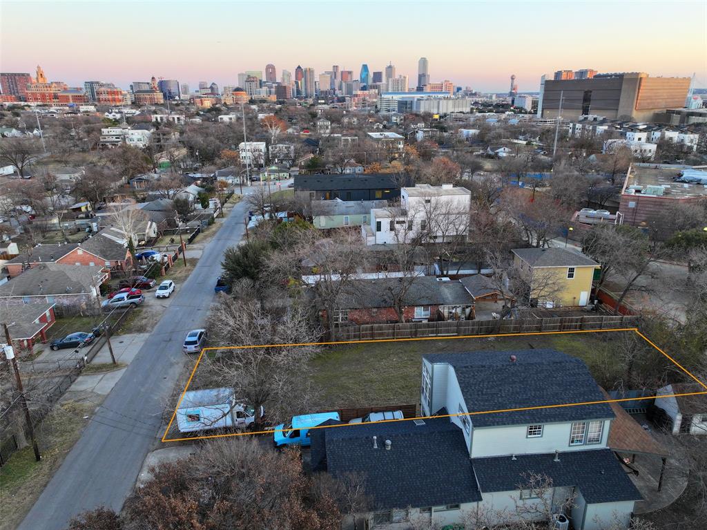 This lot is cleared and ready for development. The survey indicates a 50' x 150' parcel. It offers great views of the downtown skyline as the lot is one of the highest vantage points in the entire neighborhood. This makes it great for rooftop decks. Located about a mile from Parkland Hospital and the Dallas Medical district, it's also just 3.5 miles roughly from the downtown Dallas CBD. There are no overhead electric poles or lines at the front of the lot, as they're on the other side of the street, making for a cleaner, aesthetically pleasing development. It's just a couple of minutes from the North Dallas Tollway and Interstate 35, so the location provides easy access to corporate job centers. A few other developments are underway in the neighborhood or have been completed. Additional lots are available for a larger development canvas as well. If interested, don't wait until it's too late!