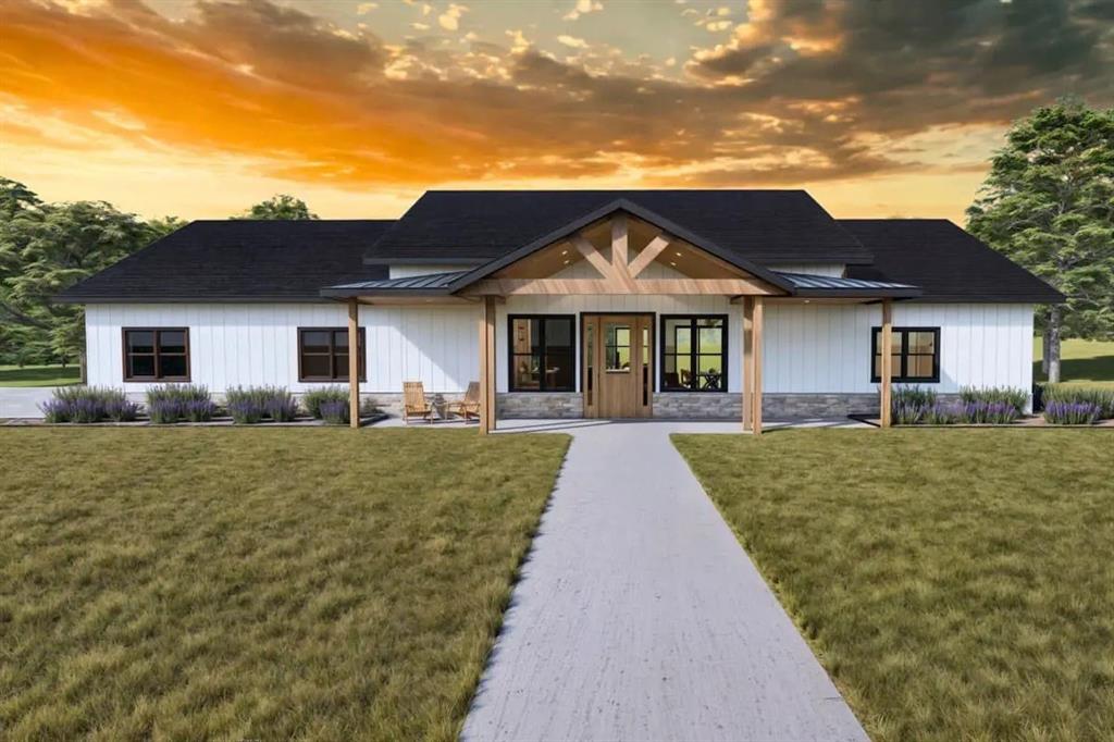 This proposed Haven plan spans 2524 sqft. Inside, the thoughtfully crafted layout features 4 spacious beds, 2 full baths, a convenient half bath, along with a dedicated kids living area or flex room. A sideloading 3-car garage offers ample storage space. Step into the great room, a perfect gathering space where you can enjoy beautiful views of the rear porch. The delightful kitchen includes a large center island for casual dining, an expansive pantry for all your cooking needs, & all the modern amenities. The owner’s suite serves as a luxurious retreat, featuring a barn door leading to the ensuite bath boasting dual sinks, soaking tub & a spacious custom frameless glass walk-in shower. Three additional bedrooms share a well-appointed hall bath with dual vanities and a tiled tub shower. The flex space can be used as an exercise space, game room, or guest lounge. Take advantage of NO PAYMENTS while you build with Zeal Home Builders! Outside, you’ll find expansive porches both front and back, solid cedar-stained columns. This plan is packed with high-end features, including a split bedroom design, custom cabinetry, Delta faucets, decorative mirrors, wall-mounted TV outlets, hardline ethernet ports, & energy-efficient spray foam insulation. Builder spared no expense on your 3-car garage fully finished with can lighting & smart MyQ side mount garage motor & auto-lock for extra safety. This home offers the perfect blend of modern living & rural tranquility. Best of all, with a wide range of options at your disposal, you can tailor it to suit your unique needs. Enjoy the tranquility of privacy away from the city while still being conveniently close to amenities. Estimated completion 5-7 months from start to finish. Home has 3-phase inspected & a comes with 1-2-10 3rd Party Warranty for your peace of mind. Txt keyword ZHB52 to 88000 for Virtual Tour & builder details. Directions & lot map at www.zhb.homes