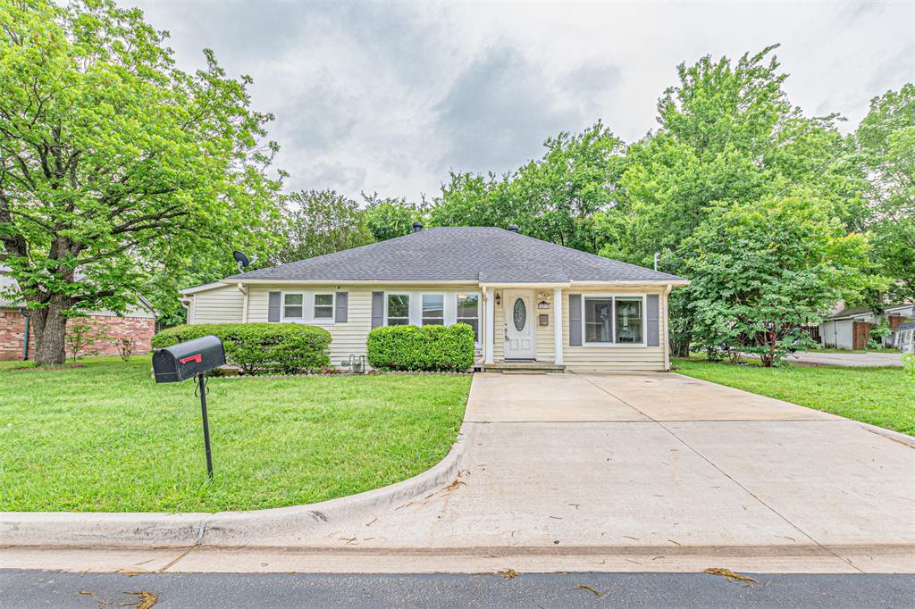 Are you looking for a home with great curb appeal that is loaded with updates? Step into this charming, beautifully maintained home nestled in an established, welcoming neighborhood. Enjoy a spacious, fully fenced backyard complete with a wood deck—perfect for entertaining or relaxing on those crisp spring afternoons. Inside, you’ll find a warm and inviting living room featuring stylish wood-look vinyl plank flooring. The generous primary bedroom offers direct access to the back patio through elegant French doors, filling the space with natural light. The additional bedrooms are impressively roomy as well, each offering abundant closet space for comfortable everyday living. This home blends comfort, character, and convenience—an ideal place to make your next move. Recent upgrades in 2026 include new windows throughout, new HVAC system (furnace & AC), in 2025 new flooring and sub flooring in primary bedroom & hallway, new appliances & a great stainless-steel refrigerator conveys, in 2020 new granite counter tops in kitchen and primary bathroom, tile floors in bathrooms, roof on house and storage in back yard. Walking distance to Lucille Nash Elementary School. Buyer will need to purchase new survey.