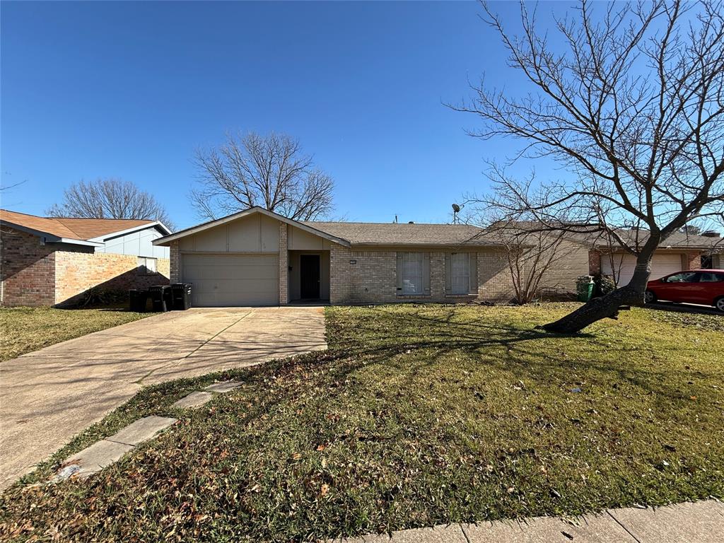 **All prospective buyers please refer to attached Trust Info and Offer Guidelines document.  Seller will not consider blind offers. **  Investor opportunity priced to sell!  Single-story brick home located in Mesquite. This 3-bedroom, 2-bath residence offers a functional layout with approximately 1,080 square feet of living space and an attached one-car garage. The home features a spacious living area, practical kitchen layout, and a private backyard situated on a generously sized lot. Conveniently located near schools, parks, shopping, and major roadways, providing easy access throughout Mesquite and the greater Dallas area. An excellent opportunity for owner-occupants or investors seeking a well-located property.  Property sold as is. Information deemed reliable but not guaranteed; buyer and buyer’s agent to verify all information.