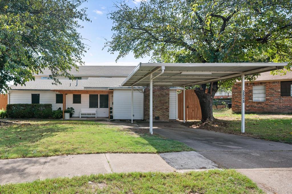 This fully renovated home offers 5 spacious bedrooms, 2 full baths and a half bath with more than 3,400 square feet of open-concept living. Every room is generously sized—perfect for hosting large gatherings or simply spreading out in comfort. The chef’s kitchen is a true centerpiece featuring a gas cooktop, double ovens, a large island with sink and a seamless view into the main living area. A cozy brick wood-burning fireplace anchors the living room adding warmth and charm. Step outside to a spacious backyard with a detached oversized two-car garage, ideal as a workshop or extra storage. The property is secured with a metal electric gate for added peace of mind. Conveniently located, this home offers easy access to downtown Dallas and all major roadways making travel around the Metroplex a breeze.